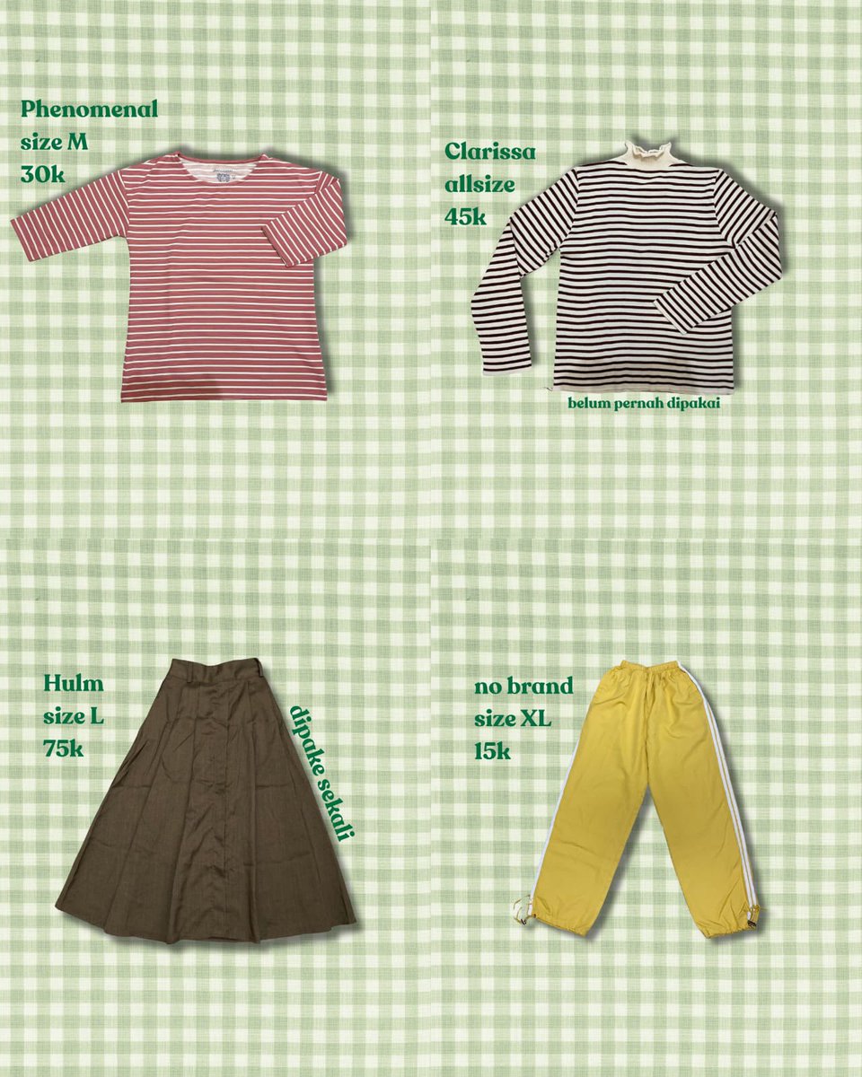 archivebyais's tweet photo. @spongebcob baju dan celana
all good condition

bisa co via shopee👇🏻
Jiniso Cutbray https://t.co/VqA1P8boPY
Kemeja hitam katun https://t.co/SHcBmA8jeu
Sweater soft pink https://t.co/AGgugtLqqw
Kaos rajut lengan pendek https://t.co/lhPhIOqdKI

yang lain bisa chat shopee or DM/komen yaa https://t.co/lJCXA4Mz7H