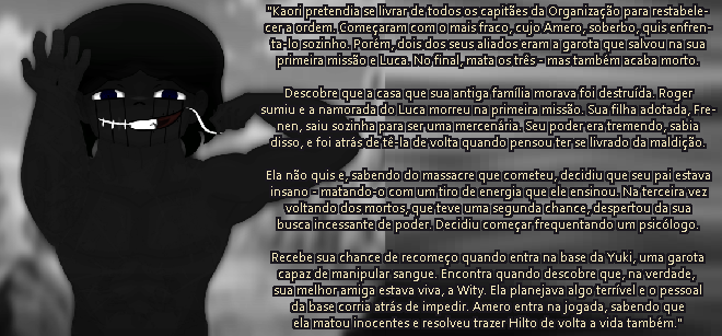 sEffocy's tweet photo. --- Teste | Noroi (parte 6) ---
Perdeu a confiança da filha, matou aquele que considerou um irmão, perdeu a melhor amiga e morreu mais uma vez. O peso de tanta tragédia ressoou no seu interior...
Arte do Arco 2:
#RPG #escrita #escritacriativa #personagem #originalcharacter https://t.co/6rUdAmWTnt