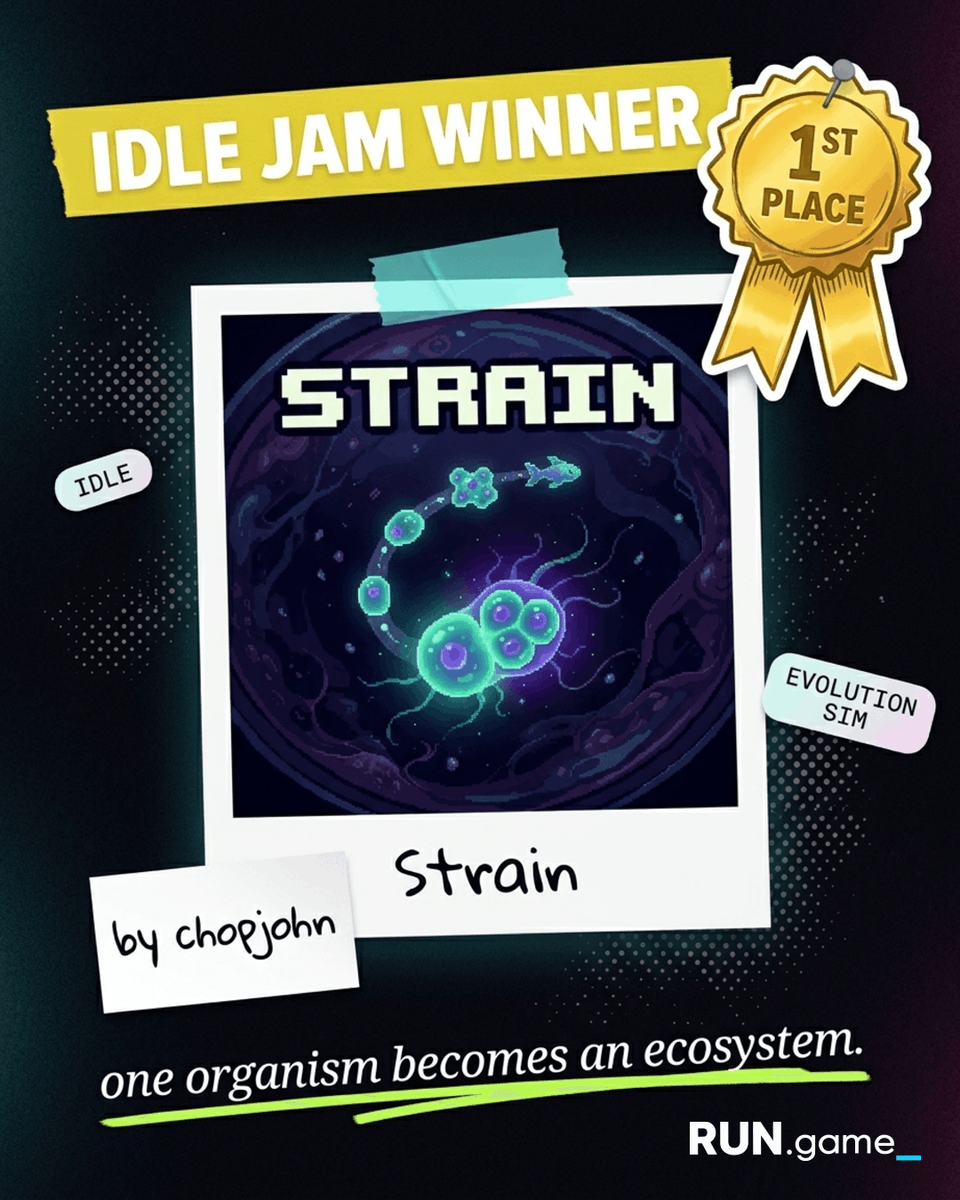 RUNGameOfficial's tweet photo. 🏆 IDLE JAM WINNERS ARE IN.

The community played, the numbers spoke and these are the 3 most-played games of the https://t.co/IWn0hfnx2T Idle Jam. 👇

 Ranked by total plays. All built on https://t.co/IWn0hfnx2T. All free to play. 🎮

#BuiltWithRUN #RUNgame #IdleGames https://t.co/BSSN2uvOWc