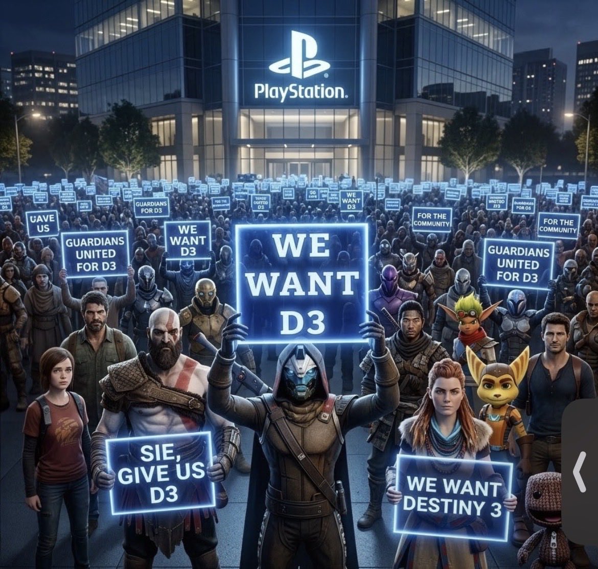 DestinyPlayerBr's tweet photo. @Pirat_Nation We want DESTINY 3.
#WeWantDestiny3 https://t.co/uq2Q4ulRze