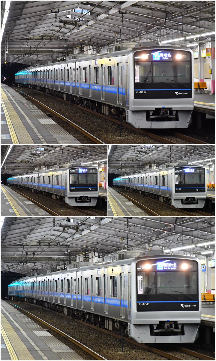 Yoshimarugo's tweet photo. 2026/6/14 #小田急線

���木での人身事故による行き先変更

【E85】5052F
『快速急行 相模大野』

【B27】3654F
『各駅停車 海老名』

【C20(59E)】4063F
『急行 相模大野』

【B--】3656F
『各駅停車 海老名』
↓百合ヶ丘（抑止&amp;行き先変更）
『各駅停車 新百合ヶ丘』 https://t.co/RmGfgIjxtU