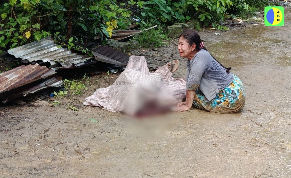 MaungKhinZaw4's tweet photo. 🚨🚨
At least eight civilians, including a four-year-old child and several women, were killed and more than 17 others injured after an airstrike reportedly carried out by Myanmar’s military targeted Kyauktaw town in Arakan land on Tuesday afternoon, according to local sources. https://t.co/IJv6uKuPqA