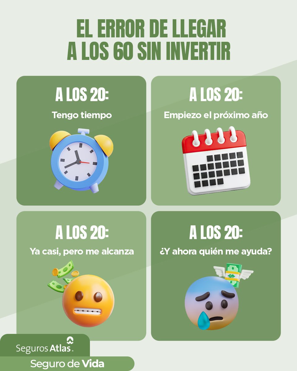Seguros_Atlas's tweet photo. REVER. El seguro de vida con ahorro que empieza HOY.
No dejes tu retiro al azar. Conoce más https://t.co/xGM4uuPKbW
#Segurodevida #SegurosAtlas https://t.co/tl6qVMVWuk