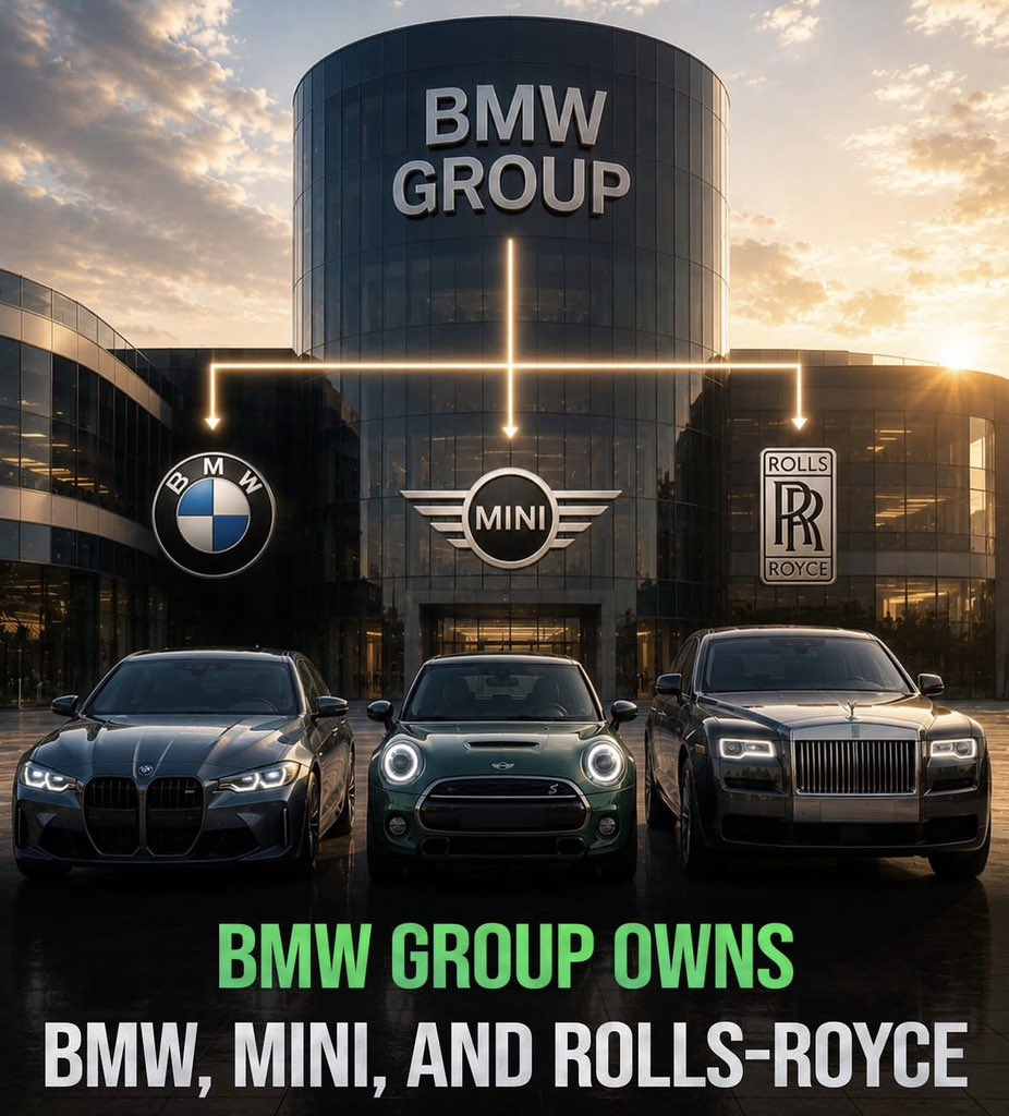 primerelic's tweet photo. Car brands owned by other car brands https://t.co/Kw9z2qDIku