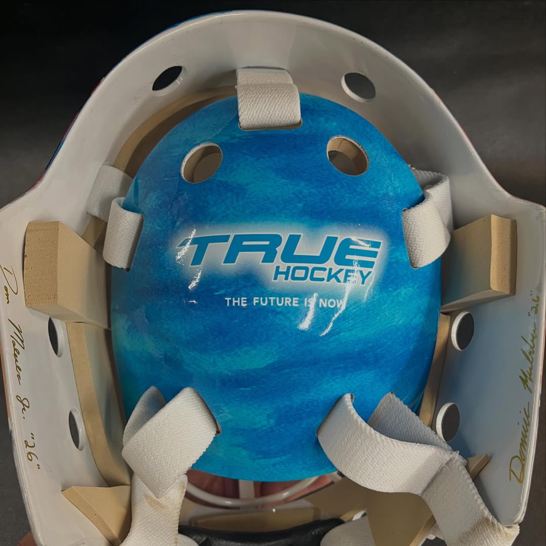 Progoalie's tweet photo. A new beginning!! 
•
New chapter..excited for what’s to come. Going to be great working with the team at  @truehockey 

Mask wrapped by @mags1023 for PHATS/SPHEM https://t.co/3HktmJepE4