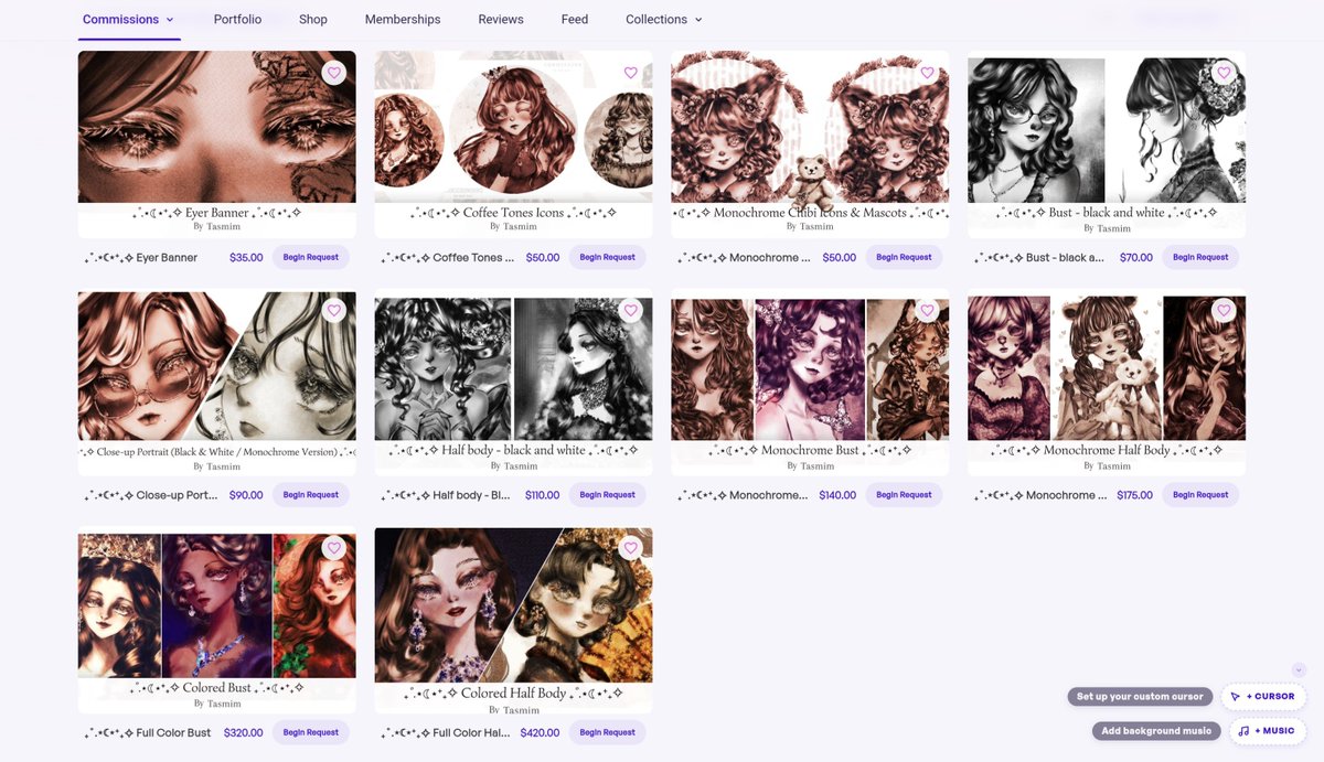 Tasmim_BR's tweet photo. ✨ My commissions are updated and open on #commissionsGG!

If you like my art style, feel free to reach out. 💜

I've also added a FAQ covering common questions about my process, revisions, and ordering!

https://t.co/IdTLvFgTqE

#artmoost #CommsGGOpen #CommsGGCreator https://t.co/iiZKw0Skzr