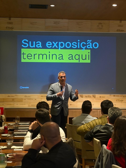 valterpcjr's tweet photo. Acabamos de trazer as maiores novidades da nossa conferência global em Boston e já demos o pontapé inicial na apresentação do Tenable Exposure Management no país. O mercado brasileiro agora tem acesso em primeira mão ao que há de mais inovador em gestão de exposição! Nossa... https://t.co/Z4UjRmS6vn