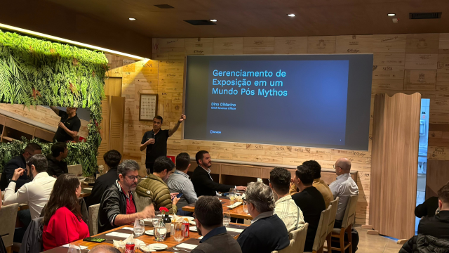 valterpcjr's tweet photo. Acabamos de trazer as maiores novidades da nossa conferência global em Boston e já demos o pontapé inicial na apresentação do Tenable Exposure Management no país. O mercado brasileiro agora tem acesso em primeira mão ao que há de mais inovador em gestão de exposição! Nossa... https://t.co/Z4UjRmS6vn