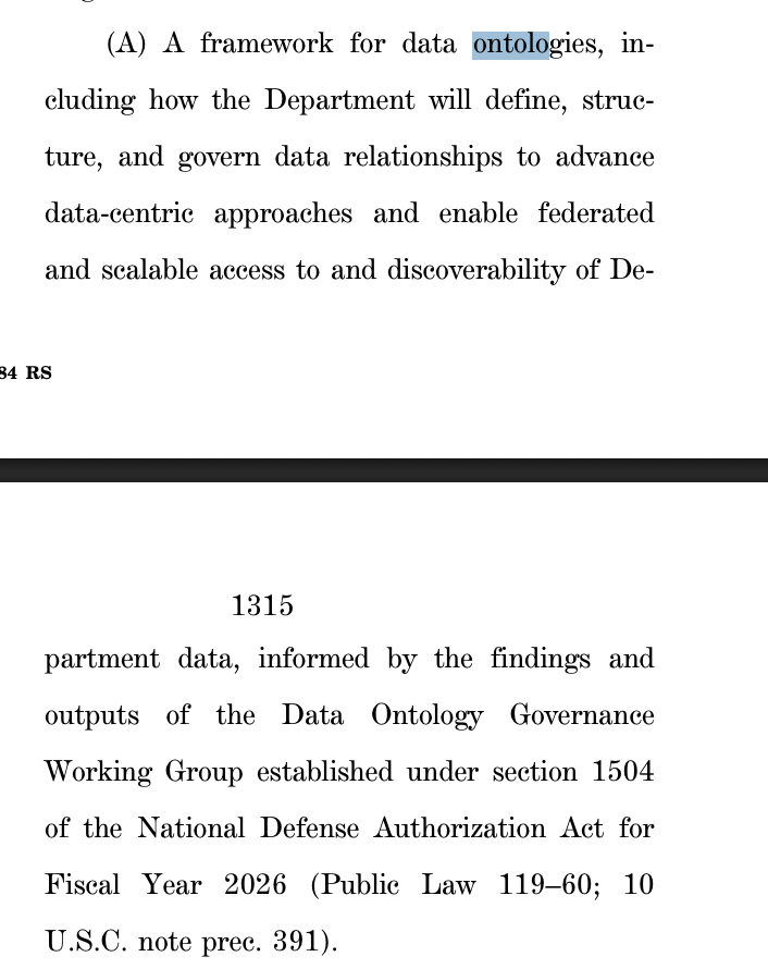 PLTRs_Palantir's tweet photo. New: The Senate Armed Services Committee has officially filed its version of the $1.14 trillion FY2027 NDAA

Ontology is mentioned 4 times
More $PLTR incoming https://t.co/9pOSQnjcko