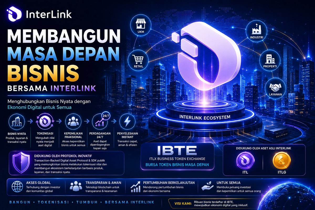 Rhooo_iTL's tweet photo. Membangun masa depan bisnis bersama interlink #Interlink #ITL #ITLG https://t.co/UakIza1aMs