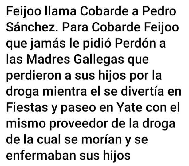 PlazaPorta48891's tweet photo. FEIJÓO EL NARCO Y MATÓN. https://t.co/oR0r8CUU9H