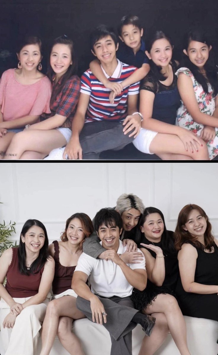 Ace_Yo_Bloom's tweet photo. Claver family recreating their childhood photos!🥹 if this isn’t the cutest and most wholesome thing on the internet today I don’t know what is.
sobrang cute at pogi ni #bgyo_mikki as a kid hanggang paglaki! 

#BGYO_Mikki #BGYO @BGYO_Mikki https://t.co/UIWiS7Mvp5