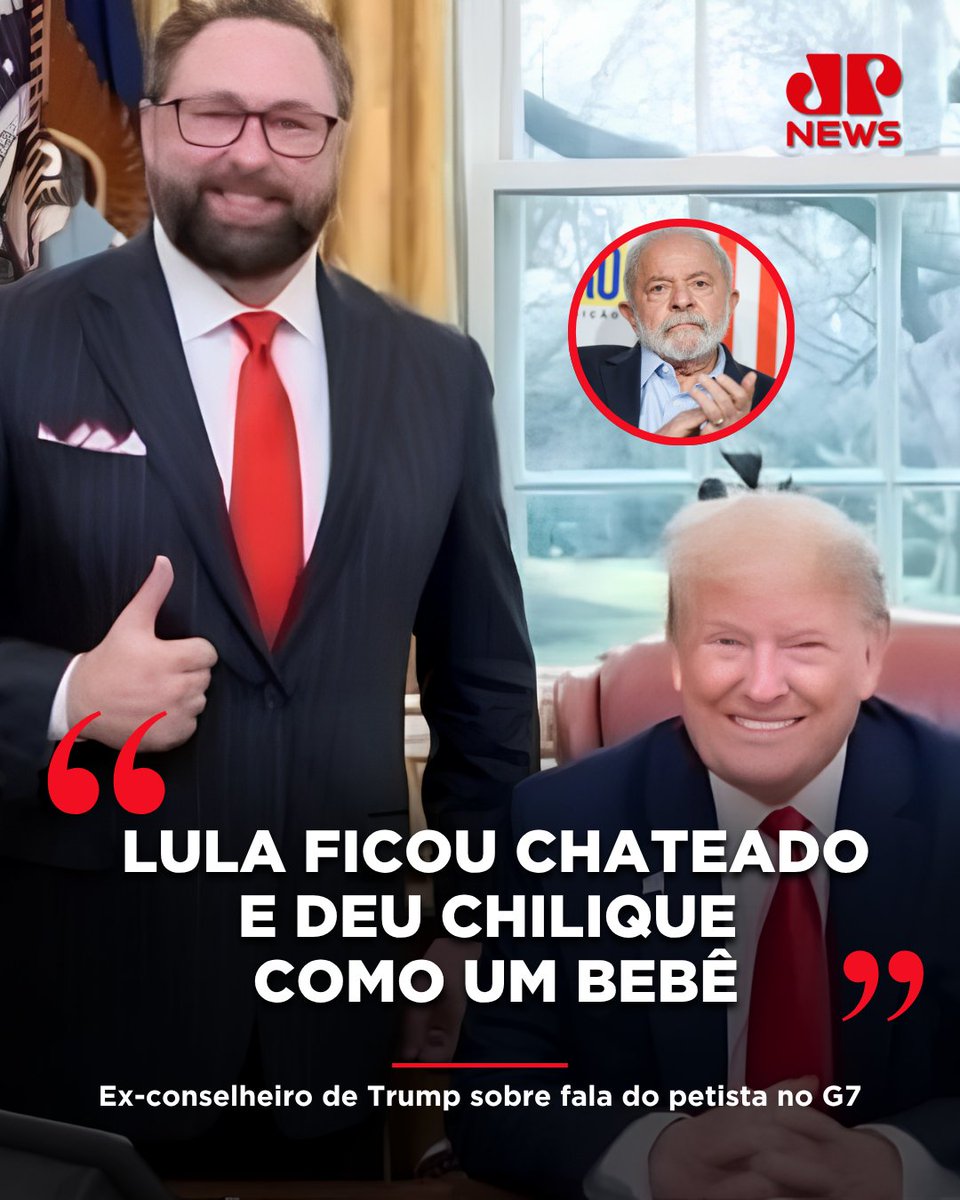 freu_rodrigues's tweet photo. JP News: Segundo Jason, o presidente brasileiro ‘tentou fazer um discurso longo, confuso e prolixo no fórum de IA, mas foi tão ruim — e Lula estava tão incoerente — que Macron teve que intervir e cortá-lo porque ele não parava de falar. Lula ficou chateado, fez um chilique como uma criança e depois se levantou e saiu. Então, sim, Lula é alguém que fala demais”.