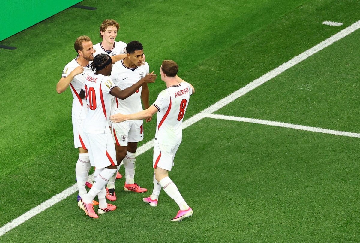 beINSPORTSNews's tweet photo. 🟩 #نهاية_المباراة | إنجلترا 🏴󠁧󠁢󠁥󠁮󠁧󠁿 تستهل مشوارها بكأس العالم 2026 FIFA بفوز مثير 4 - 2 على كرواتيا 🇭🇷 https://t.co/0fiUByRwNH