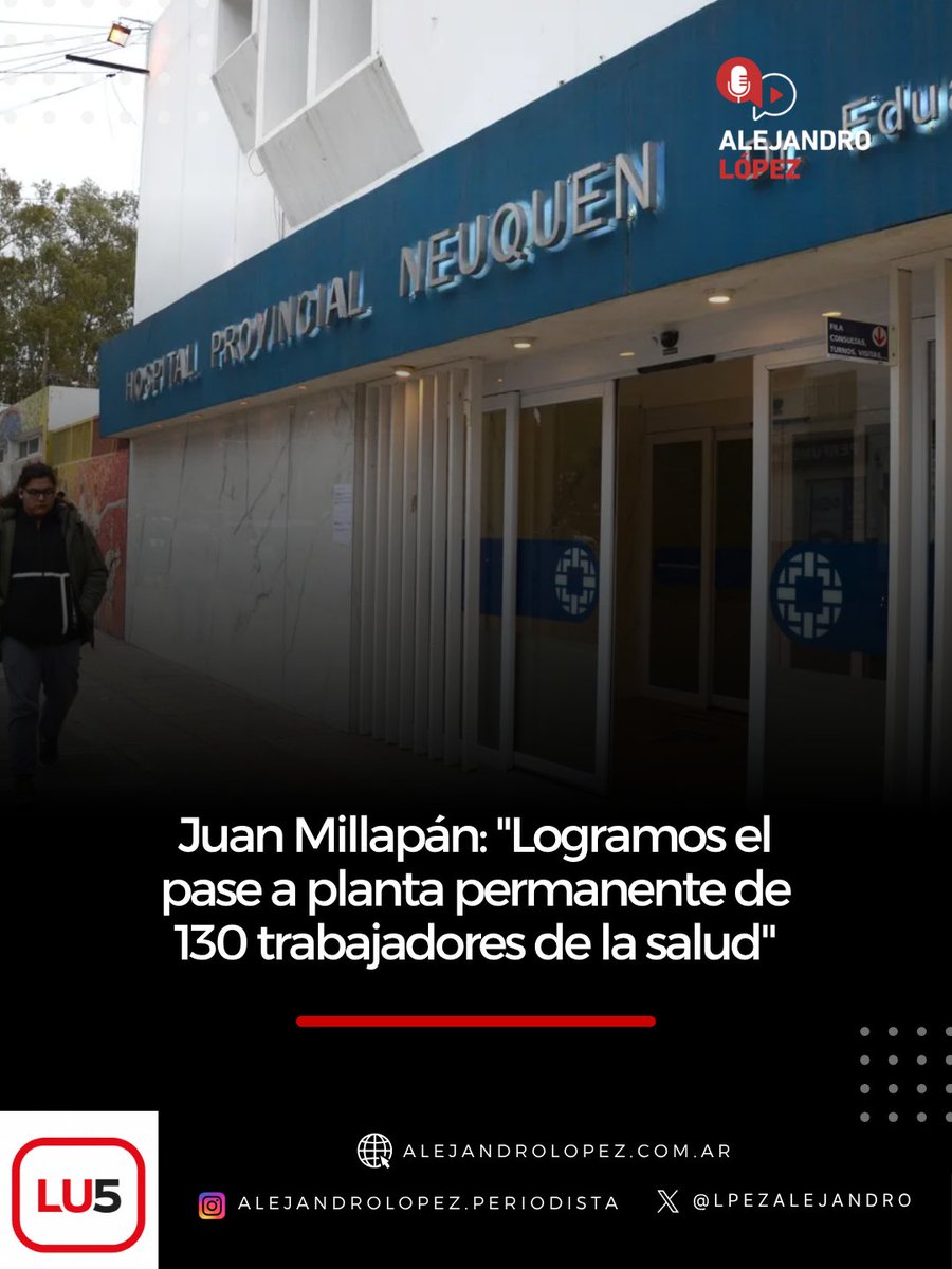 LpezAlejandro's tweet photo. 🗣️ #JuanMillapan | Delegado #ATE Salud. Secretario de derechos humanos en la conducción provincial de ATE.
🏥 El paro de salud tuvo un alto nivel de adhesión en toda la provincia.
📋 Se logró el pase a planta permanente de 130 trabajadores y trabajadoras.
👥 Otros 20 trabajadores accederán a cambios de función mediante concursos.
🔓 También se avanzó en la liberación de cargos dentro del sistema de salud.
🤝 La convocatoria a una reunión permitió comenzar a destrabar el conflicto.
⚖️ La conciliación obligatoria abrió una instancia para seguir negociando los reclamos pendientes.
💰 Seguiremos reclamando el pago de bonificaciones adeudadas al personal de salud.
📈 Es necesario avanzar en los cambios de nivel y agrupamiento para los trabajadores.
🔍 Exigimos una auditoría seria sobre el pago de guardias y horas extraordinarias.
🚨 Hay que revisar los casos de quienes cobran extras sin cumplir las tareas correspondientes.
🖥️ Las irregularidades pueden comprobarse revisando la información de Recursos Humanos.
🏠 La estabilidad laboral permite que muchas familias puedan proyectar su futuro.
@LU5AM600 #alfinaldetodo