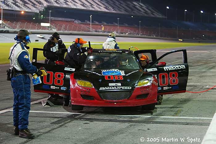 jeracerx's tweet photo. The first Mazda RX-8 to run in Grand-Am came from the Goldin Bros. With a Riggins-built tube frame suplementing the road car's body and a 20B 3-rotor, it ran the Rolex 24 from 2005 to 2008, only finishing in 05 48th overall, 26th in GT, and over 300 laps down on the class winner https://t.co/p82IJ9Xsc0