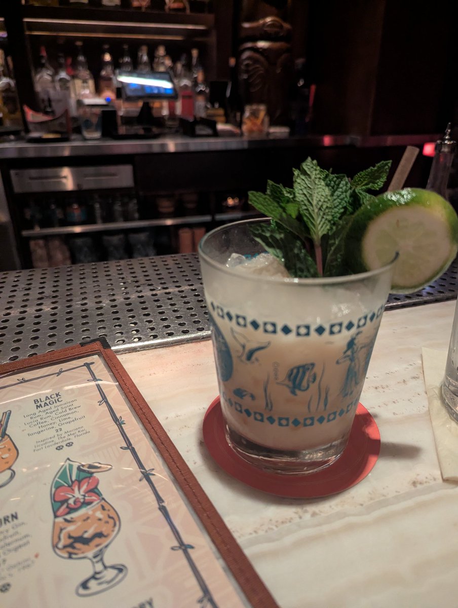 jkknorr's tweet photo. Layover protocol is a Mai Tai at Three Dots And A Dash. https://t.co/dbglUwNC48