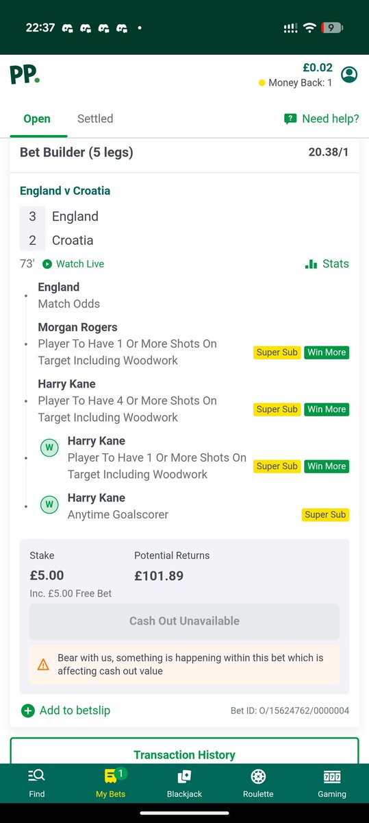 TimmsyDEV's tweet photo. @paddypower why did my harry kane 4 shots reset and go down? https://t.co/eGNhScdgJM
