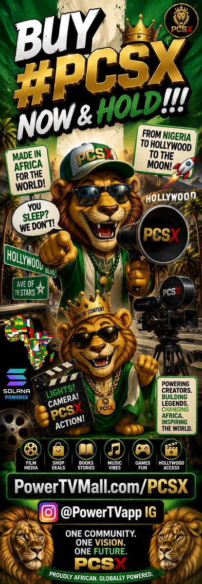 LODTVFilm's tweet photo. Get your #PcSX tokens 🪙👑💚🚀🎥⭐️🦁!! https://t.co/MJAzKs45O4 https://t.co/dSR6glMObm