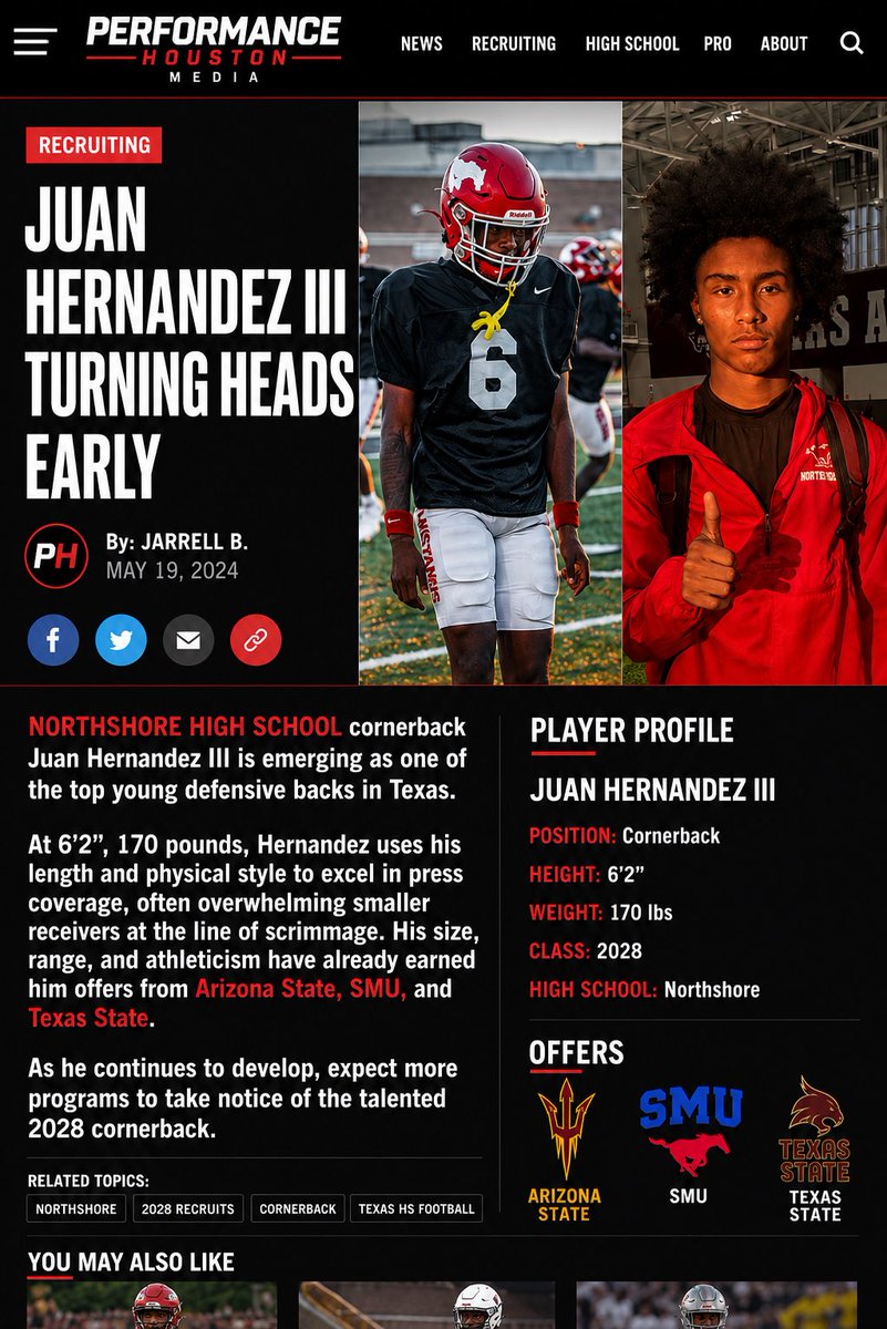 coach_pat84's tweet photo. Juan Hernandez lll’28 ( Corner )
picks up PAC12 offer from Texas St after a great Camp. Hernandez lll’28 will be in Baton Rouge at LSU FRIDAY NIGHT LIGHTS. @JuanDHerna82542 @TA_Recruiting @CoachCRaymond 
@LSUfootball @CoachWEFritz @DeionSanders @Coach_Hols @RecruitEastside @EdOBrienCFB