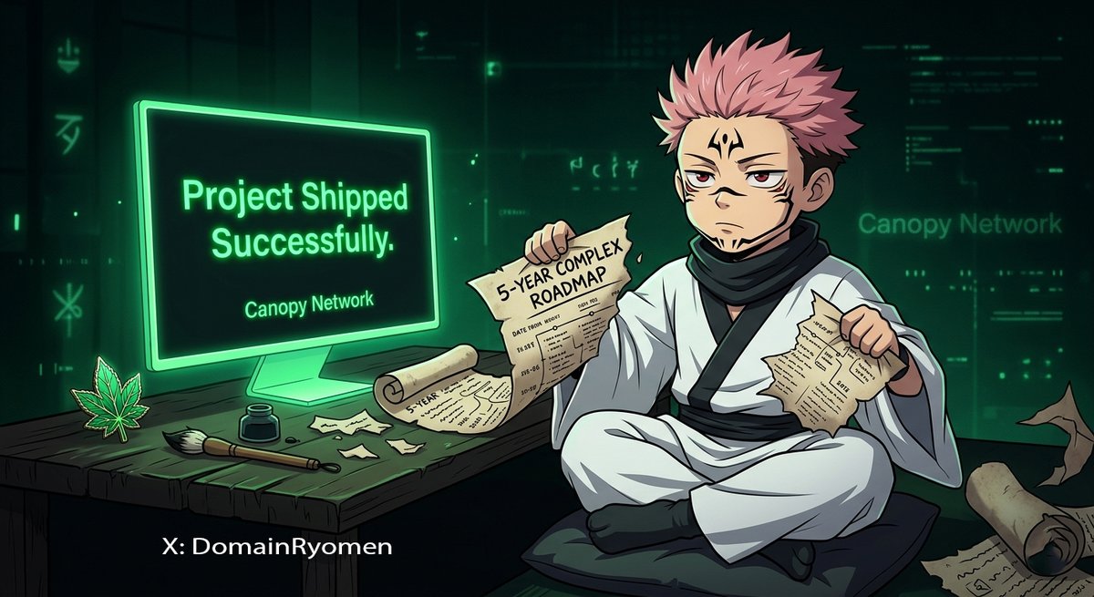 DomainRyomen's tweet photo. Tired of 5-year crypto roadmaps that deliver absolutely nothing but broken promises. 📉🛠️

Stop selling visions, start shipping actual products. 

Love that @CNPYNetwork focuses on execution over hype. Let the tech speak. 🌳 https://t.co/SecURdpWxv