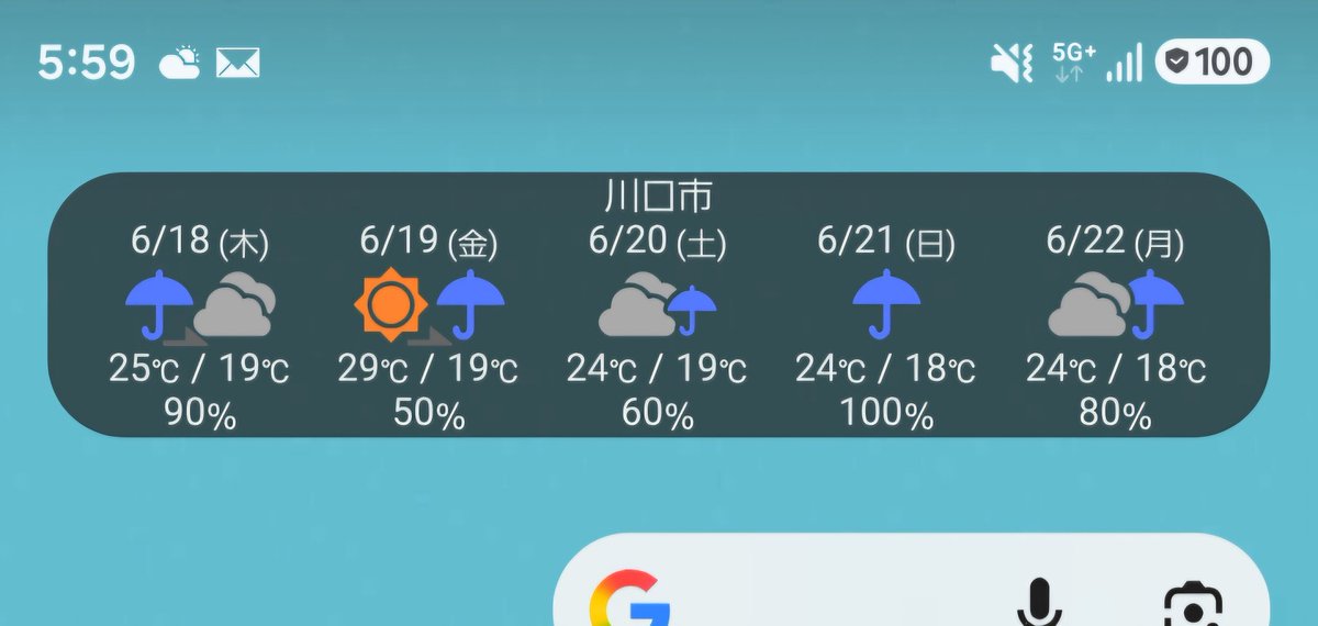 tabibitorascal's tweet photo. 朝起きてスマホ見たら雨マーク並んでるやん。 https://t.co/4eZJlAaDkK