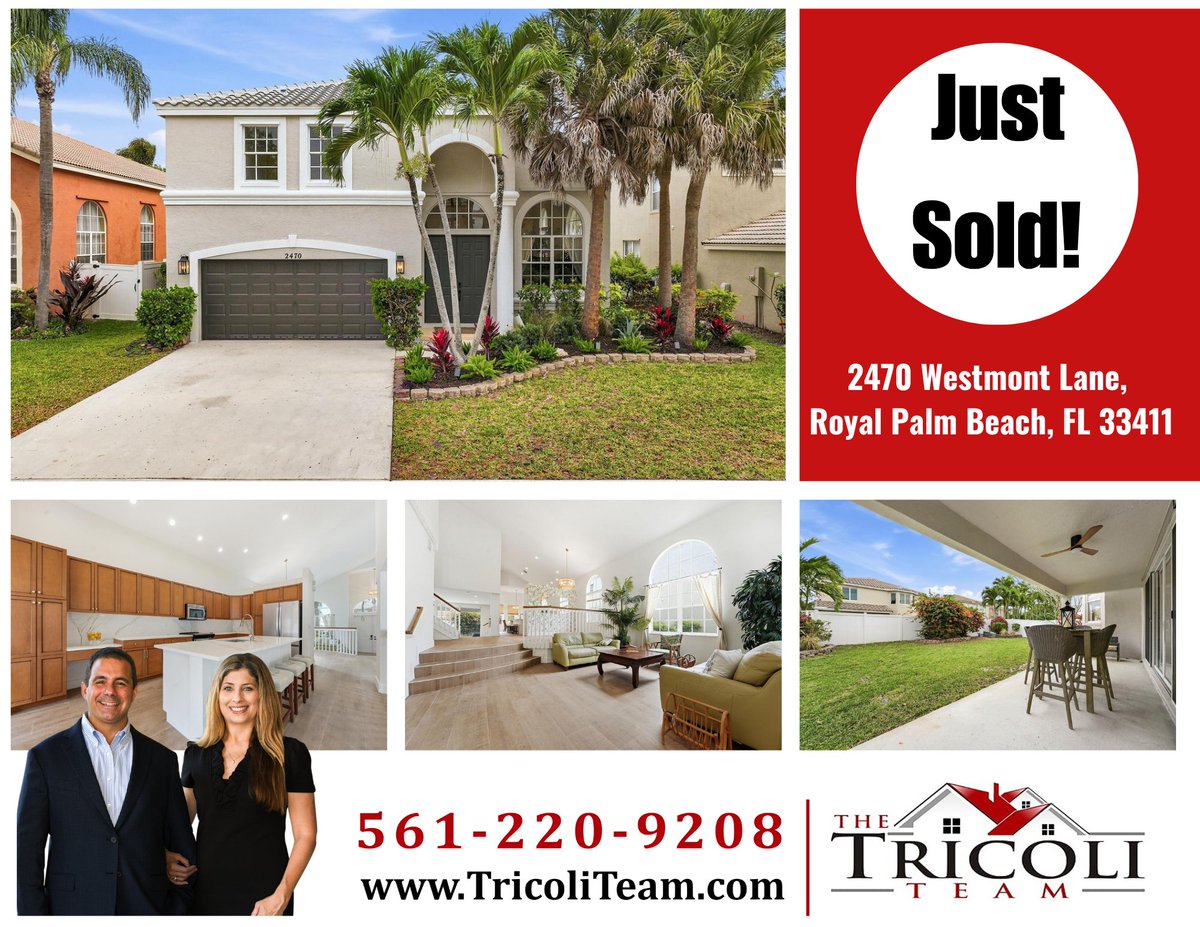 realtypalmbeach's tweet photo. Another group of properties successfully SOLD and closed. 🔑✔️
Looking to buy or sell a home? Visit https://t.co/Y6ZvvxrBzq

#JustSold #RealEstate #RealtorLife #SouthFloridaRealEstate #FloridaHomes #Realty #MoveToFlorida #LivingInFlorida #TheTricoliTeam https://t.co/ojWkJW6Kch