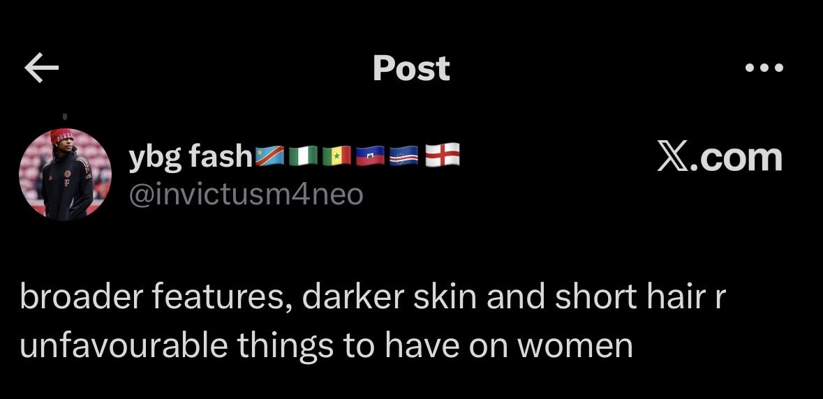 utumaheelada's tweet photo. you’re another black man who doesn’t like black woman 😹 so stereotypical https://t.co/sAQPClvPC3