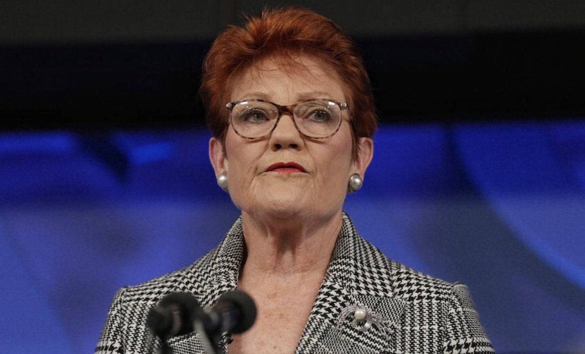 Ryandally08's tweet photo. Pauline Hanson just DESTROYED multiculturalism at the National Press Club and the left lost their minds.

GetUp clowns tried a pathetic banner stunt? 

Removed in seconds and now cops are involved. 

Weak.

Hanson nailed it: Multiculturalism is UTTERLY FLAWED. 

Australia is multiracial but it MUST be monocultural. 

No more letting foreign cultures claim “equivalence” to ours while ignoring our language, values, traditions and Judaeo Christian roots.

High migration post pandemic = housing crisis and cultural tensions. 

Radical Islam? Eradicate it. 

We’ve seen what happened to Britain, Canada and France turning into hellholes too scared to fight back.

Axe the SBS. 

Make ABC subscription only in the cities. 

Put working Aussies and businesses FIRST.

This is COMMON SENSE, not racism. 

Australia is losing its identity time to get it back.