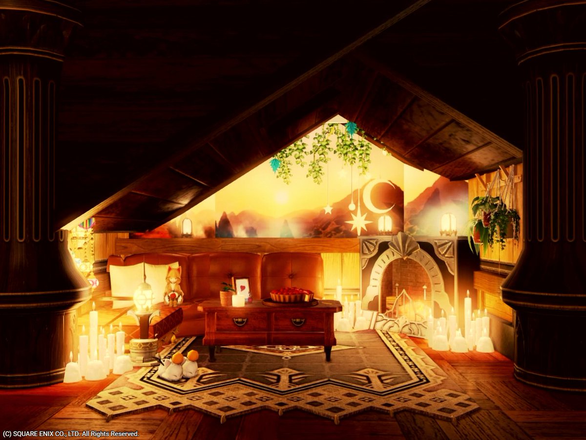 onenne_xiv's tweet photo. FF14ハウジングは、最初から自力で全部考えなくて大丈夫です。
「この部屋いいな」と思ったものを、そのまま真似するところから始めても、ちゃんと自分の家になります。
わたしの作例は丸パクリOKなので、気に入ったら遠慮なく使ってください。 https://t.co/2sPRvfNm5M