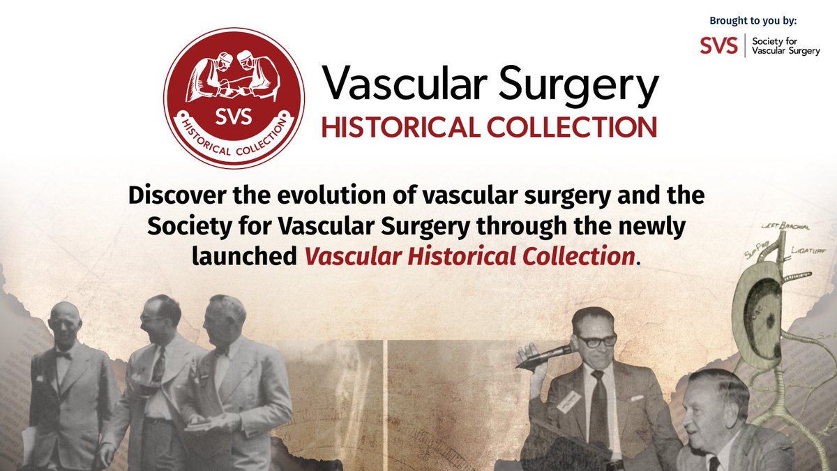 VascularSVS's tweet photo. Step inside the history of vascular surgery! π
The SVS Vascular Surgery Historical Collection preserves and celebrates the history of vascular surgery and the Society for Vascular Surgery.
π Visit the Collection: https://t.co/w4wOeTHoaV
#VascSurg #HistoricalCollection https://t.co/XZiPsDmw8H