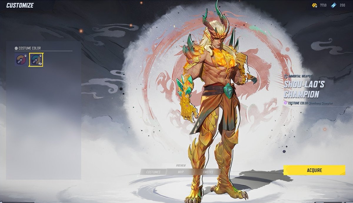 mmmmmmmmiller's tweet photo. ‼️ UPDATE: IRON FIST SHENLOONG CHAMPION

To celebrate Lin Lie's recent victory, a new MVP Animation will be gifted FREE for all existing owners of his Shenloong Champion costume starting tomorrow, June 18th. A new Chroma will also be available in the shop. #MarvelRivals https://t.co/YP1OdHRzmJ