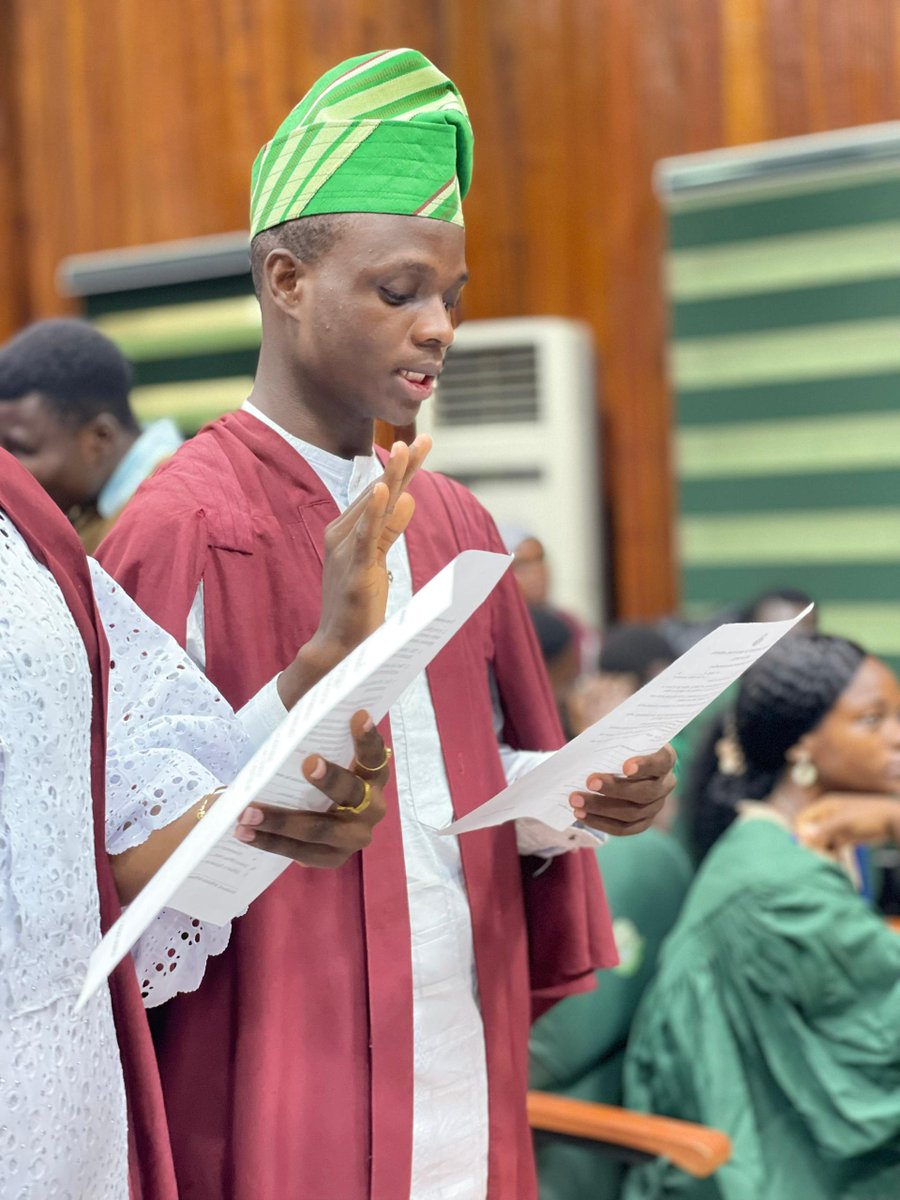 YusuffAhmadO's tweet photo. Officially sworn in as the 37th General Secretary, FUNAAB Students' Union! 

​Ready to bring administrative excellence, robust documentation, and absolute transparency to the secretariat. 

Thank you for the trust, FUNAABites. Time to deliver on the blueprint.

Ahead with Ahmad. https://t.co/VzeFesxA6J