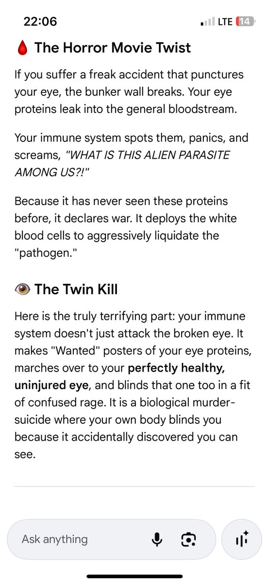 Thathoneybabe's tweet photo. @neverintimidate @muheediva01 I’ve gone to clarify it’s the Immune system not the brains. https://t.co/fPpPugu4Xk