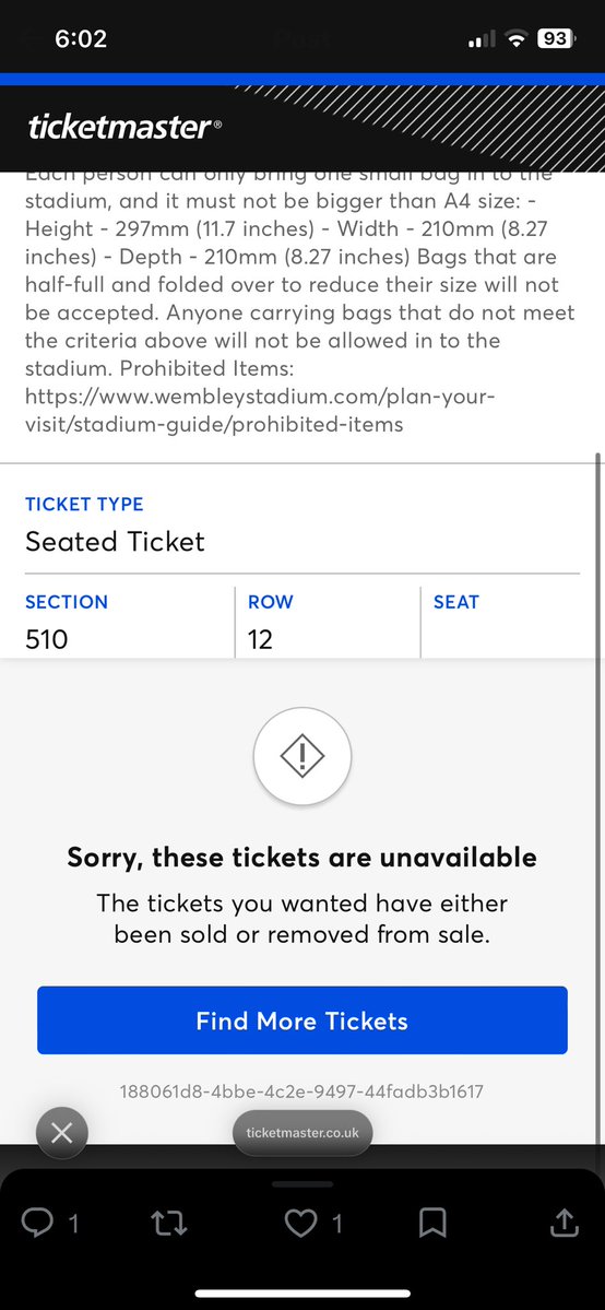 horanera's tweet photo. sold! i have one more ticket available🥰 dm me https://t.co/UE0mBzLhIi