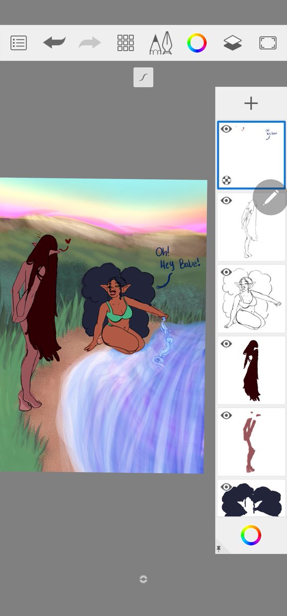 Hhon3ybe3v2's tweet photo. Azure and Lune #WIP #OC #digitalart #witchoc #deityoc https://t.co/6uPeQNjHGW