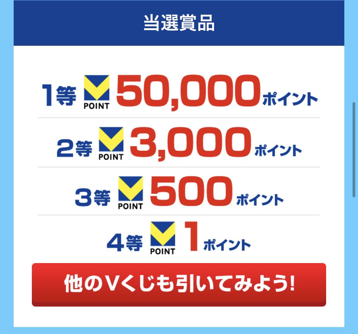 kame_iland's tweet photo. Vポイント

✅毎日引ける、最大5万P当たる
✅期限7/16
✅進呈条件無し

暇つぶしに良いが、暇がない૮ 𓏗ﻌ𓏗ა https://t.co/ZVdgwpDf6A