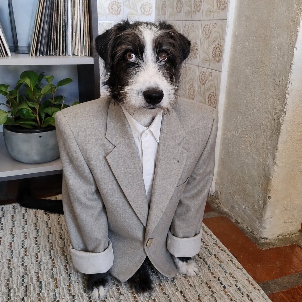 umanotade's tweet photo. @VICENNTrt @QGdoPOP Meu doguinho também usa blazer, mas ele gosta dos mais estruturados. https://t.co/16TjUBnAKw