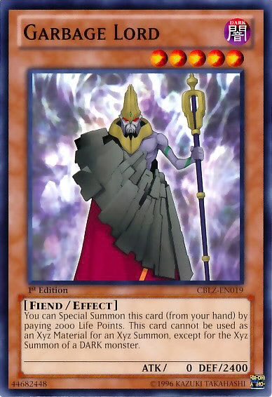 NotABot35489170's tweet photo. @MBTYuGiOh I’ve said this once I’ll say it a million times. Garbage Lord is for garbage people, it’s only use is self TK or nonsense and neither one is fun to play against https://t.co/GY3KXj7Bis