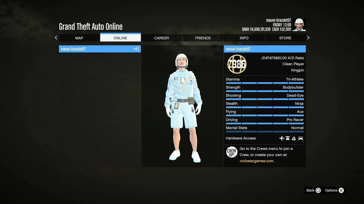 abraham_ch38181's tweet photo. PS5 DUAL CHARACTERS 2023 FASTRUN
MALE
$6.69 BILLION PURE CASH  
LEVEL 7986
NEG. KD RATIO: -2147473920.00 
BEFF MODDED OUTFITS  
HALLOWEEN FACEPAINTS
100X MODDED VEHICLES
51/51 BUNKER RESEARCH
4X FASTRUN
FEMALE
$6.69 BILLION PURE CASH
LEVEL 1717
NEG. KD RATIO: -2147473920.00
DM ME https://t.co/LT18FeBxzc