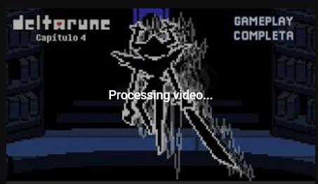 RodriPiruletex's tweet photo. Infelizmente o vídeo de Deltarune vai atrasar por conta do Youtube. Ficou a tarde inteira processando e até agora não tá disponível nem pra reproduzir em qualidade baixa

Se até às 20h o vídeo não for processado então vou ter que deixar lançar amanhã https://t.co/6vMCcceiMB