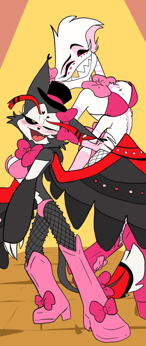 Sandcat841's tweet photo. Huskerdust would make the best drunk decisions
#huskerdust #husker #angeldust #hazbinhotel https://t.co/2NdsS8fE4j