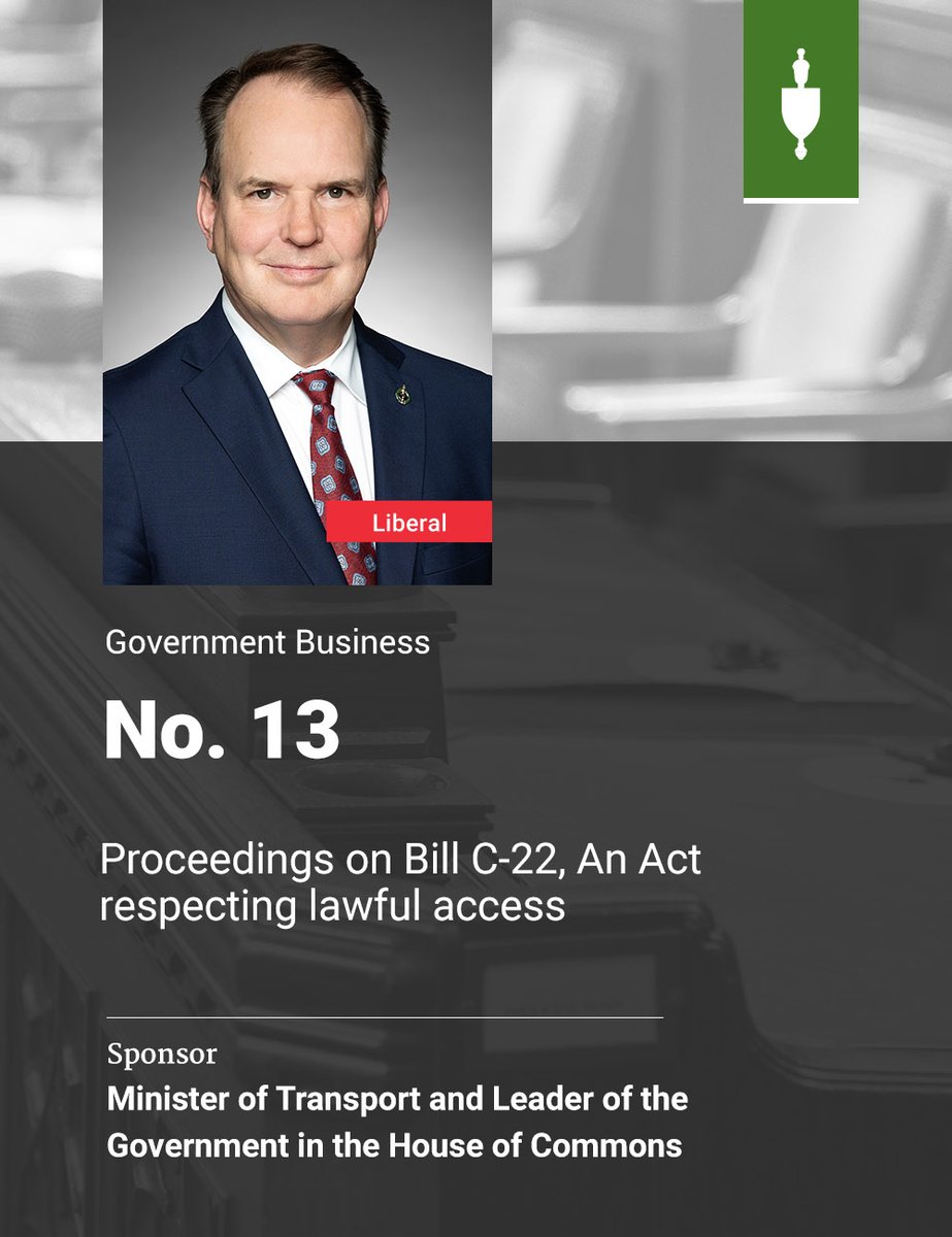 HoCChamber's tweet photo. The #HoC is debating Government Motion No. 13 (Proceedings on Bill #C22). 

▶️ Watch the debate live: https://t.co/epKHriMgrw https://t.co/HmYVWehCmK