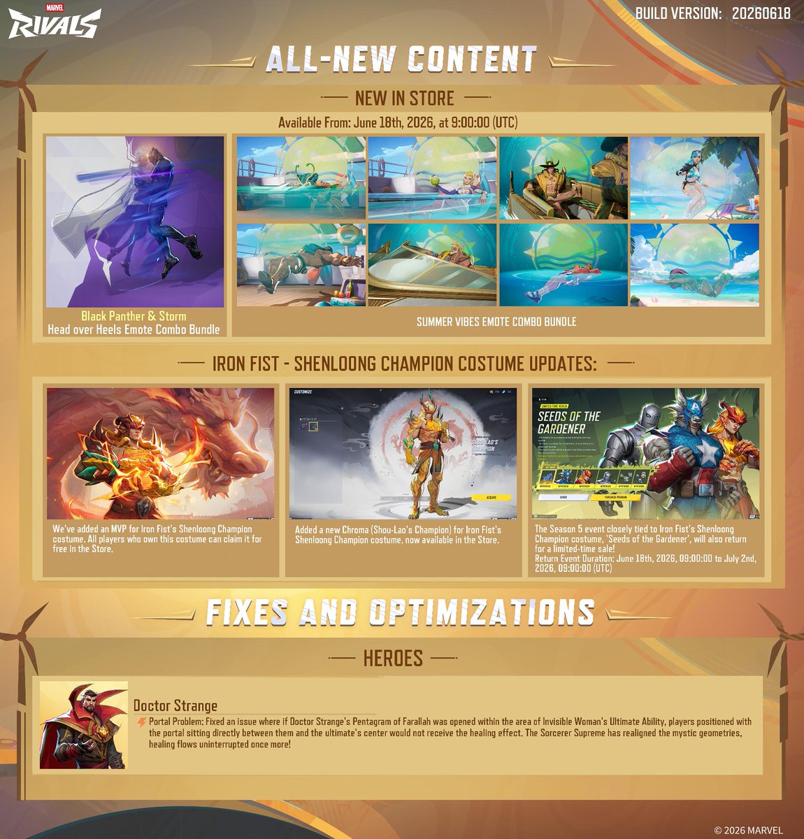 ilogon2879's tweet photo. ¡Se avecinan cambios! 👀
🆕 ¡Descubre todas las novedades, ajustes y añadidos que llegan a Marvel Rivals esta semana! 🛠️
🔗: https://t.co/hH2Op3Pf1f
El campo de batalla está en constante evolución, ¡prepárate para adaptarte! 🔥
#MarvelRivala https://t.co/x7hMDWAg6a