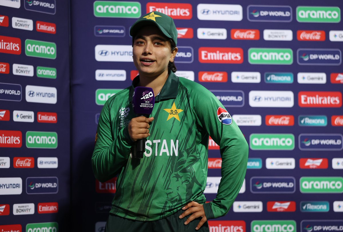 TheRealPCB's tweet photo. .@imfatimasana becomes the first captain in ICC Women's #T20WorldCup history to score a half-century and take three wickets in the same match 🏏

#PAKvSA | #BackOurGirls https://t.co/IYILm21zLB
