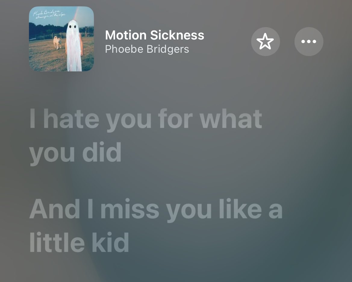 cupidsbrain's tweet photo. @yurimusings @Hektischsten @archivedsuicide its a phoebe bridgers lyric from her song motion sickness :)) https://t.co/NA7pMydEVr