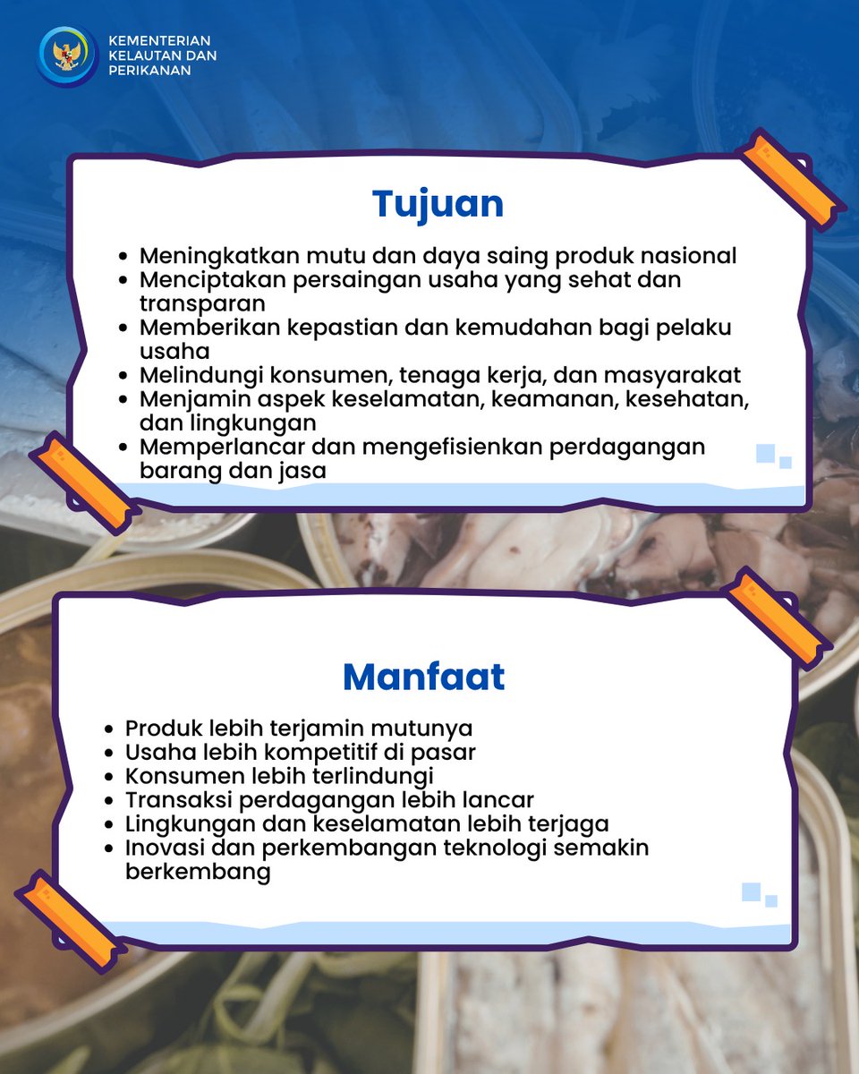 DadangRusnanda2's tweet photo. Nelayan hebat bukan hanya soal  tangkapan, tetapi juga mutu hasil perikanan. Melalui Sertifikasi SNI, produk perikanan  berkualitas, aman, terpercaya, dan berdaya saing di pasar nasional maupun global. Yuk, tingkatkan mutu melalui Sertifikasi SNI!  #SNI #Perikanan
#sniuntuk905HZ https://t.co/Zn8HRD4rlB
