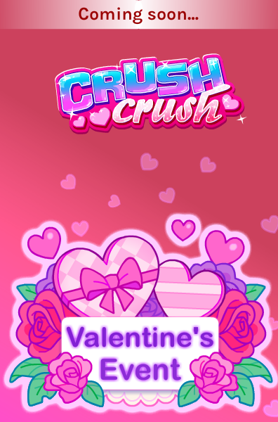 CrushCrush's tweet photo. Get out your calendars and draw a heart ❤️ on June 25th, because that's when the Valentine's Event returns to Crush Crush, with featured girl Marybelle! https://t.co/8WwPveyt2B