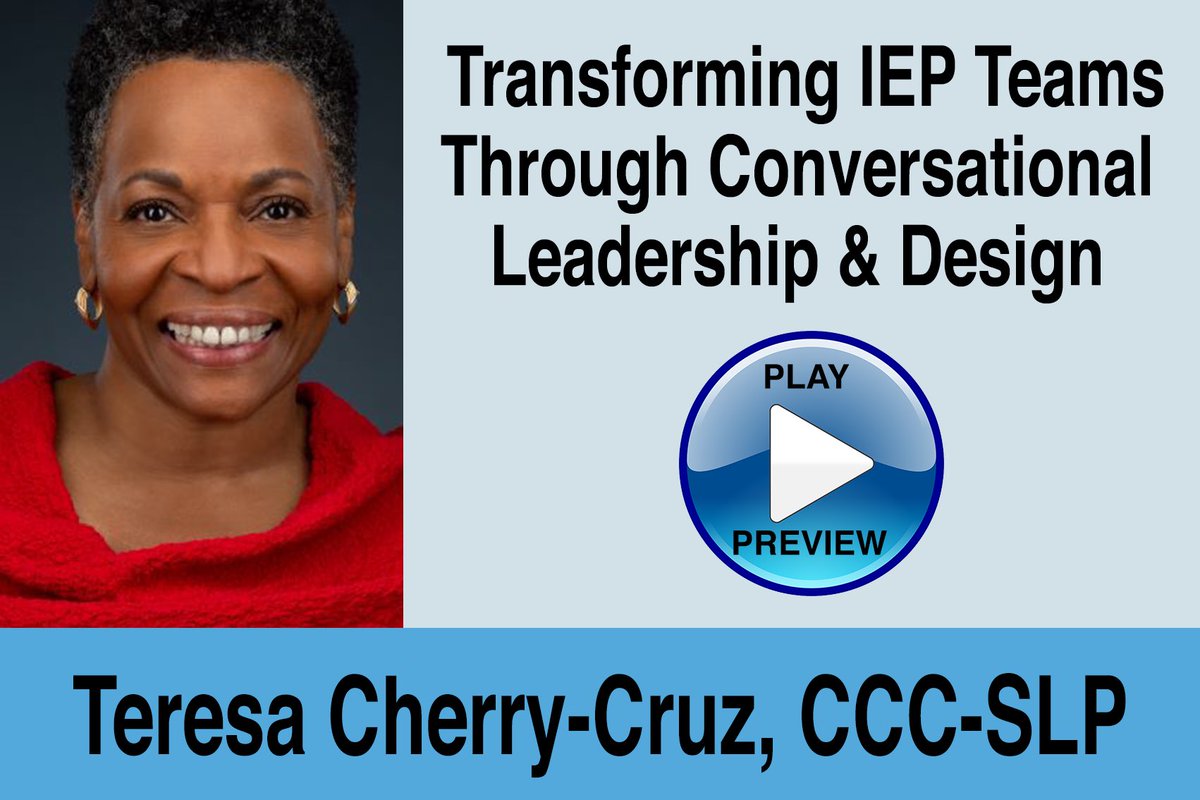 SchoolSLPcom's tweet photo. 📣 New Webinar for School-Based SLPs!

How can we move IEP meetings beyond compliance and create conversations that truly support students and families?

Join Teresa Cherry-Cruz, MS, CCC-SLP, for an engaging webinar on this topic. 

🔗https://t.co/5NQK33YBd4

#slp #schoolslp https://t.co/olrNdA7n18