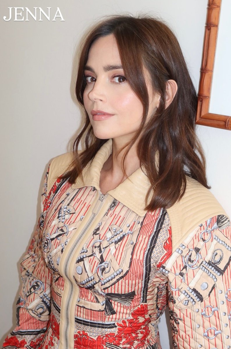 DoctorOswald's tweet photo. New photos of Jenna Coleman attending the Garden Cocktail event celebrating the Opening of Maison Hermes New Bond Street store yesterday on June 16th in London! https://t.co/e72hDAQmCW